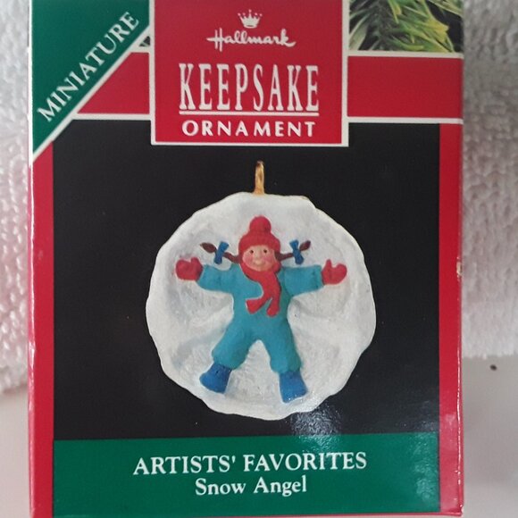 Hallmark Miniature Ornament- Snow Angel, 1990 - Picture 3 of 4